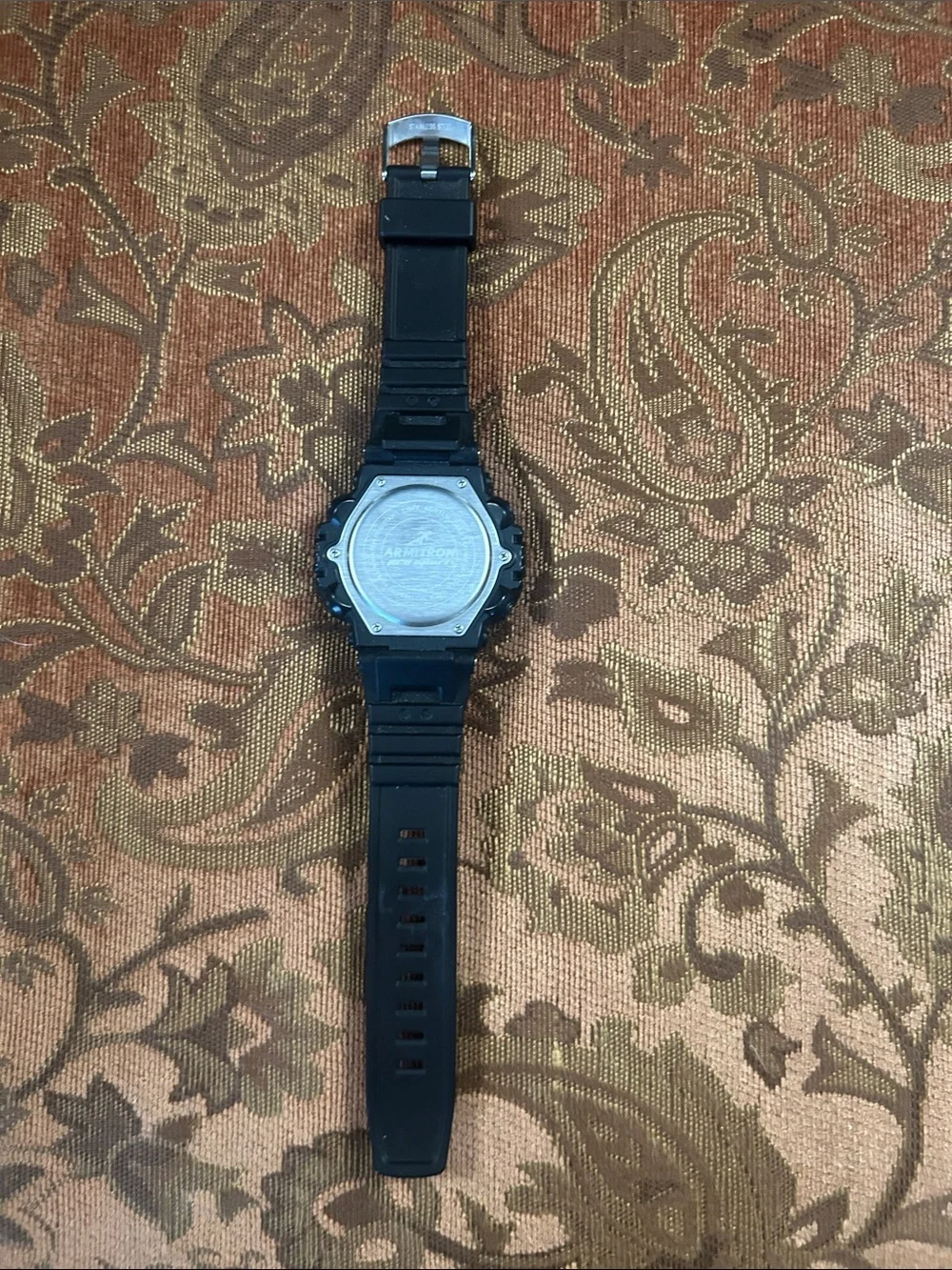 Armitron Black Digital Sport Watch with Black Resin Strap